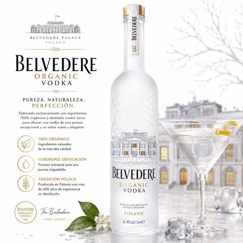 Belvedere organic vodka polaco