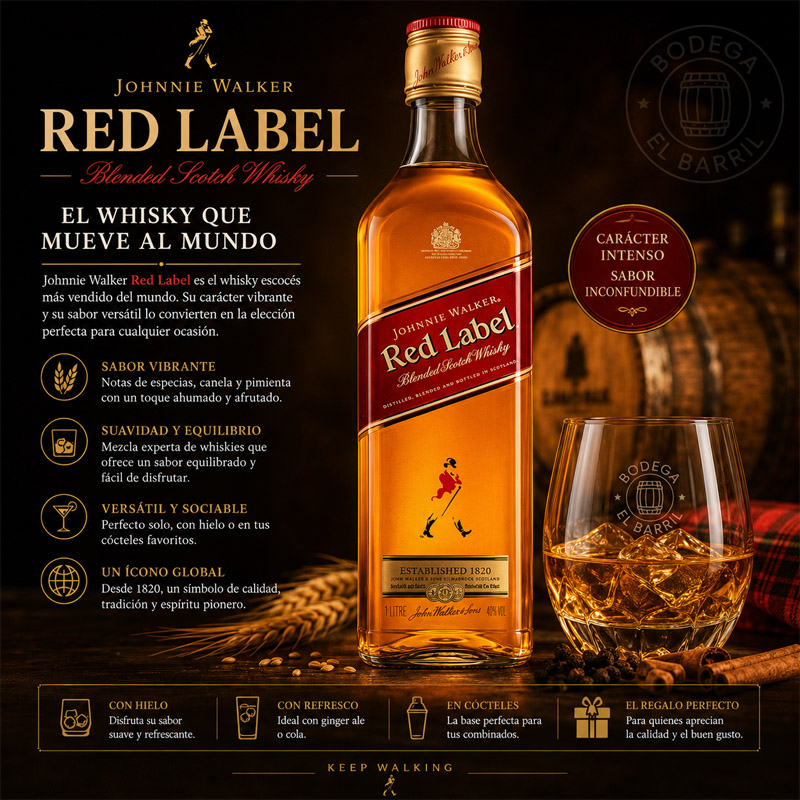 Johnnie Walker Red 1L whisky