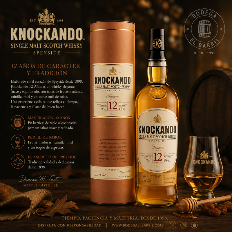 knockando 70cl whisky