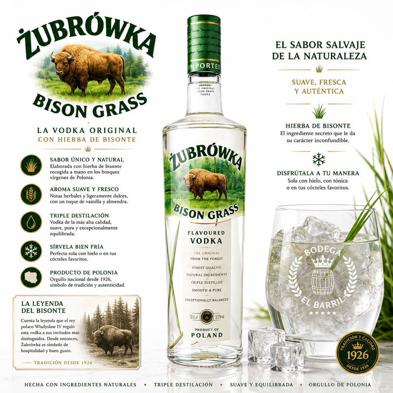 Vodka Zubrowka 1L