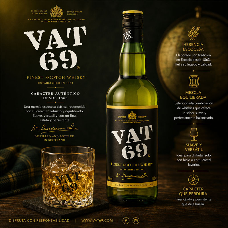 VAT 69 70Cl. WHISKY