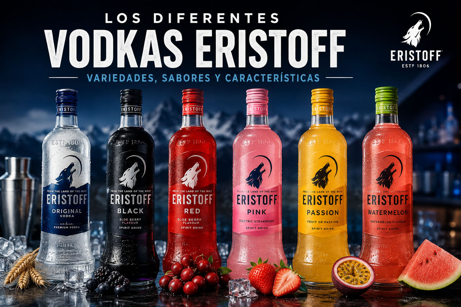 tipos vodka eristoff
