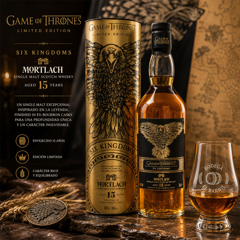 GAME OF THRONES juego de tronos whisky coleccion Mortlach 15 años