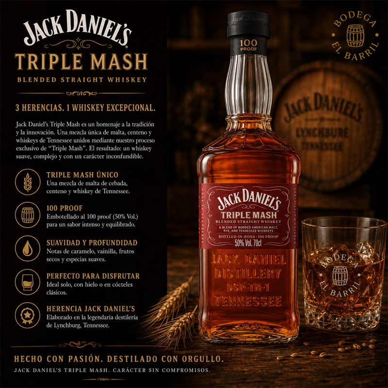 Jack Daniel's Bonded Triple Mash 70cl