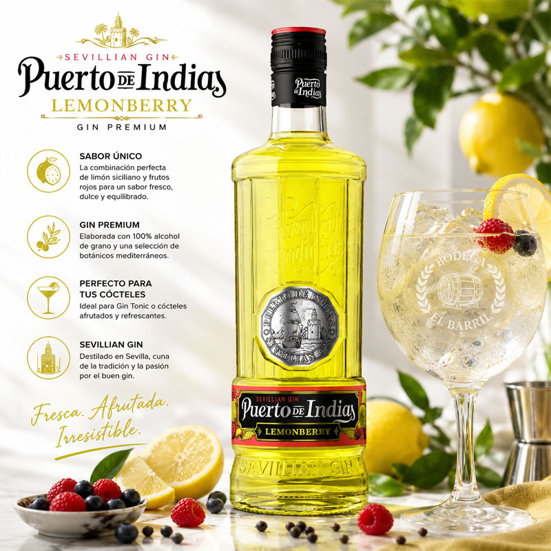 Puerto de Indias Lemonberry gin