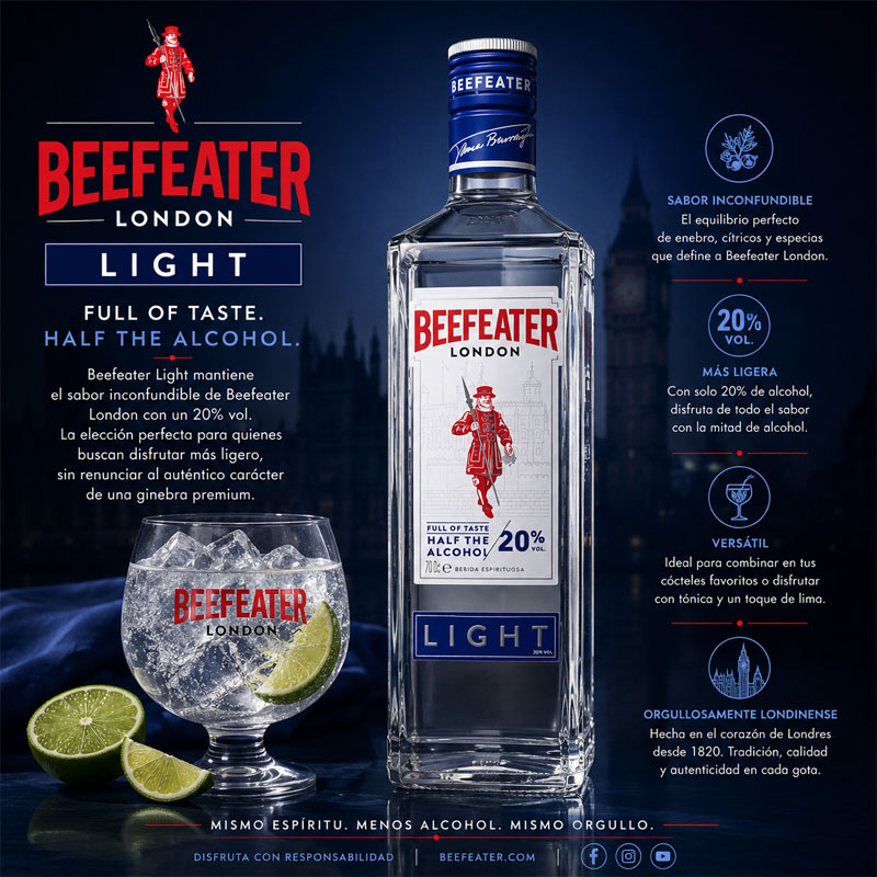 beefeater light ginebra light