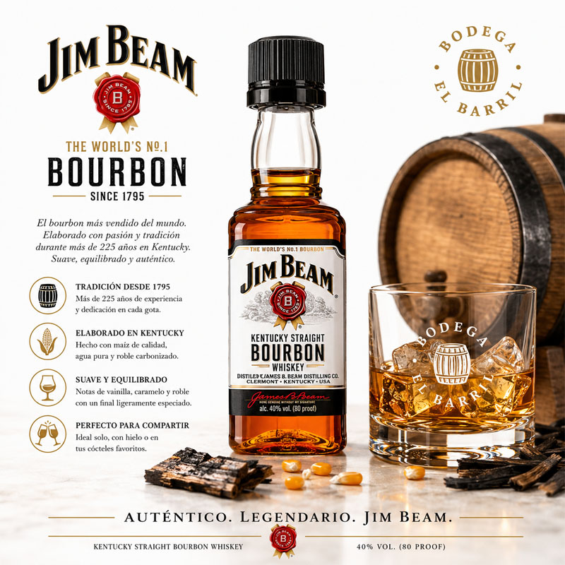 miniatura jim beam bourbon