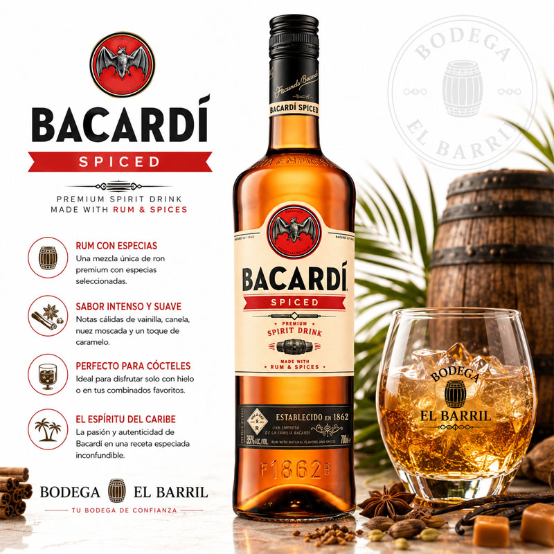 Bacardi Spiced 70Cl