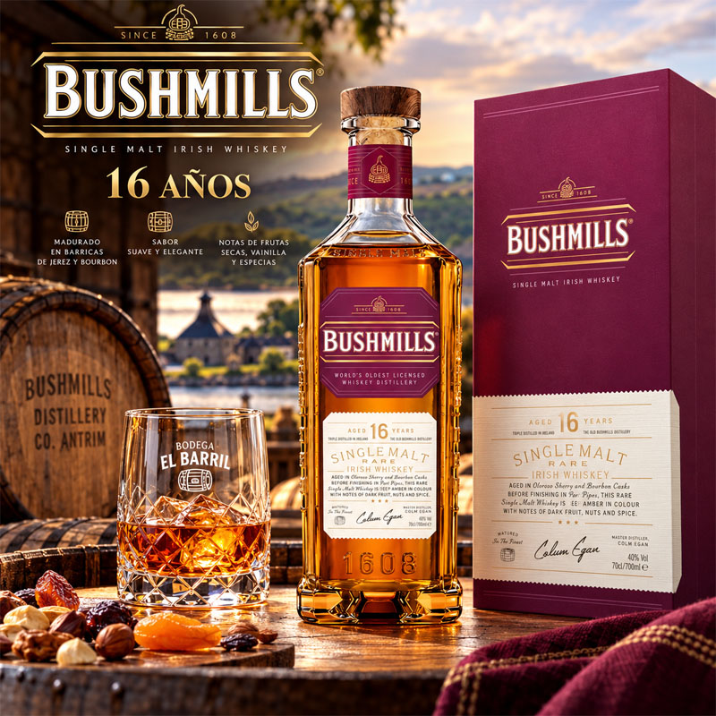 Bushmills 16 años whisky
