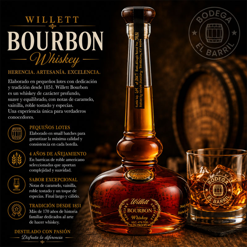 Willett Bourbon whiskey