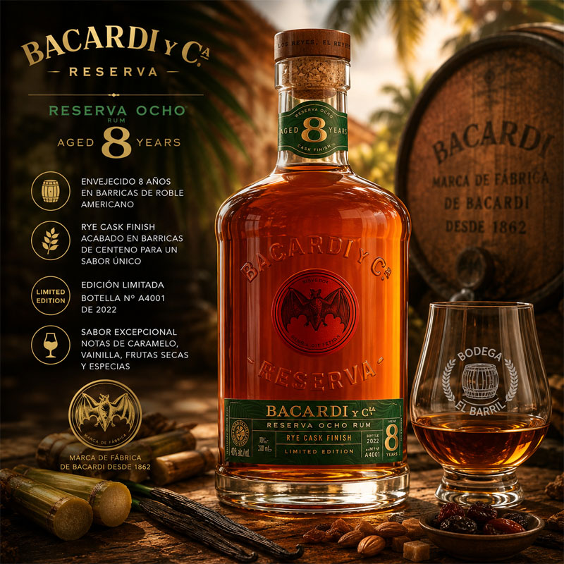 Bacardi 8 Años Rye Cask