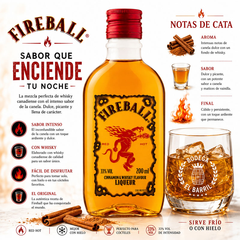 licor fireball petaca